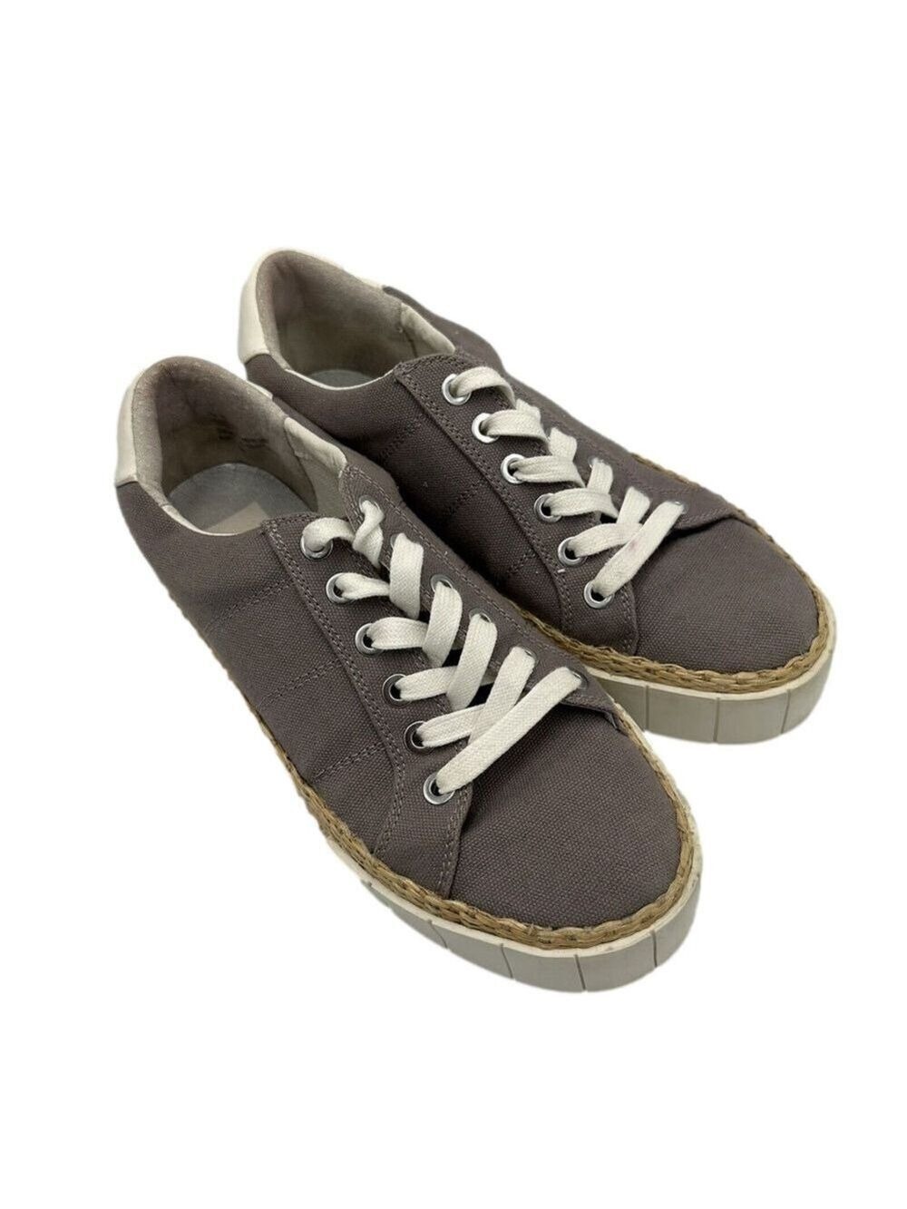 Dolce Vita Yuki Grey Canvas Comfort Sneakers Women’s Shoes Size 8.5